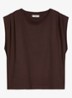 Oversized T-shirt met ronde hals - Burnt Aubergine-6929 / Paars