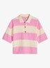 Polo met streepprint - Light Pink/8375
