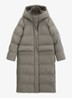 Puffer jas met capuchon - Lichtgrijs