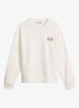 Sweater met front- en backprint - Silky White-1183 / Wit