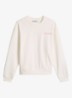 Sweater met logo- en backprint - Beige