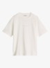 T-shirt met logo- en backprint - Blauw