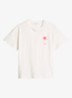 T-shirt met logo en ronde hals - Wit