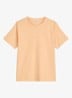 T-shirt met logo - Abrikoos