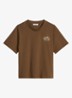 T-shirt met logo - Umbra Brown-1624 / Bruin