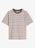 T-shirt met streepprint - Bruin
