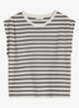 T-shirt met streepprint - Offwhite_Multi_07-1263 / Wit