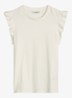 Top met vlindermouw - Silky White/1183