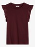 Top met vlindermouw - Merlot Red/6932