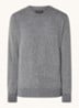 Fijngebreide pullover in scheerwolblend - Grijs