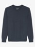 Fijngebreide pullover in scheerwolblend - Donkerblauw