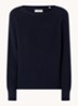 Fijngebreide pullover met stretch - Donkerblauw