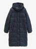 Gewatteerde jas met capuchon en steekzakken - Martime Blue / Blauw