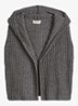 Grofgebreid vest met capuchon - Oxide Grey-0364 / Grijs