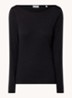 Longsleeve met boothals - Zwart