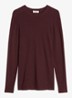 Longsleeve met stretch - Bordeauxrood