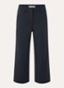 Mid waist wide fit culotte van jersey met steekzakken - Donkerblauw