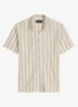 Overhemd met streepprint - Light Beige 01-2673 / Beige