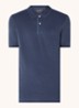 Polo met logoborduring - Blauwgrijs