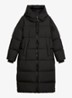 Puffer jas met capuchon - Zwart