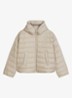 Puffer jas met capuchon - Beige