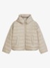 Puffer jas met capuchon - Beige