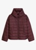 Puffer jas met capuchon - Kersenrood