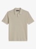 Regular fit polo met borduring - Beige