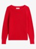 Ribgebreide pullover van katoen - Vuurrood