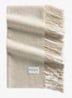 Sjaals van wol met franjes - Beige
