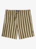 Straight fit korte broek met streepprint - Medium Green 01-3493 / Groen