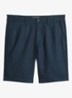 Straight fit korte broek van linnen - Dark Navy-4131 / Blauw