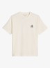 T-shirt met logo- en backprint - Silky White/1183