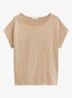 T-shirt met logoborduring - Sandpaper-2326 / Beige