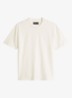 T-shirt met ronde hals - Gebroken wit