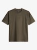 T-shirt met ronde hals - Bronsgroen