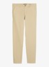 Tapered fit chino in katoenblend - Beige