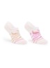 Bridget kousenvoetjes in katoenblend met glitter in 2-pack - Fuchsia