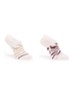 Bridget kousenvoetjes in katoenblend met glitter in 2-pack - Bordeauxrood