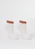 Moscow sneakersokken met lurex in 2-pack - Gebroken wit