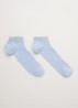 Moscow sneakersokken met lurex in 2-pack - Lichtblauw