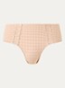 Avero hipster met ruitdessin en glansdraad - Beige