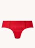 Avero shorty met ruitdessin - Steenrood