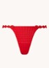 Avero string met borduring - Rood