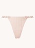 Avero string met ruitdessin - Lichtroze
