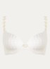 Avero voorgevormde beugel bh met bloemborduring - Ivoor