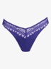 Cerina string met kant - Donkerblauw