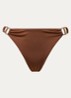 Hello Sunset bikinislip met glanzende finish - Cognac
