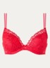 Jane push-up bh met uitneembare vulling - Rood
