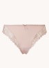 Jane slip met mesh en borduring - Oudroze